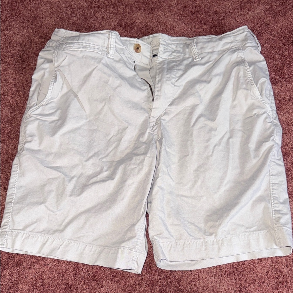 American Eagle Outfitters Men's Light Gray Shorts